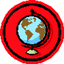 Globe in red